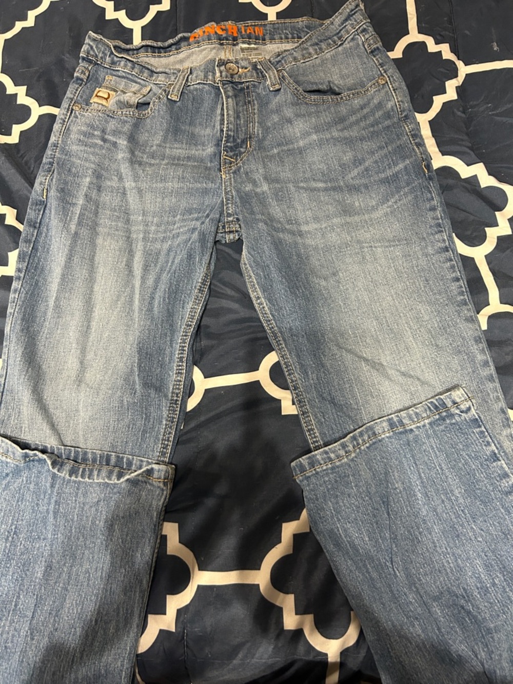 Cinch IAN 32x32 Light Wash Straight Leg Jeans with Subtle Fading